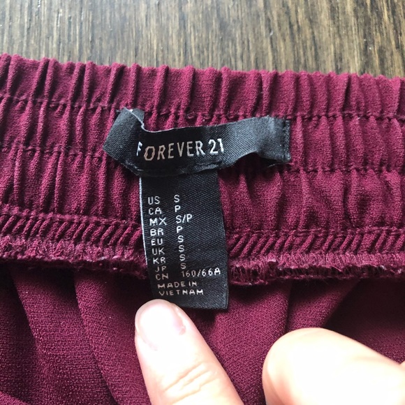 Forever 21 Burgundy Trousers - Picture 3 of 6